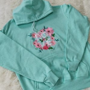 Sudadera Love acqua