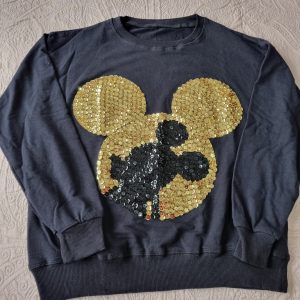 Sudadera Mickey bling dorada