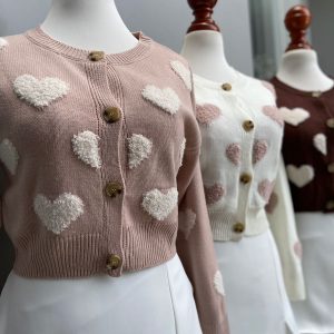 Suéter heart palo de rosa