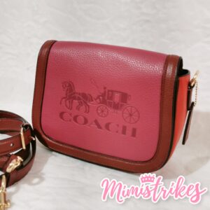 Crossbody coach carruaje rosa