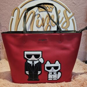 Karl Lagerfeld bolsa Tote roja
