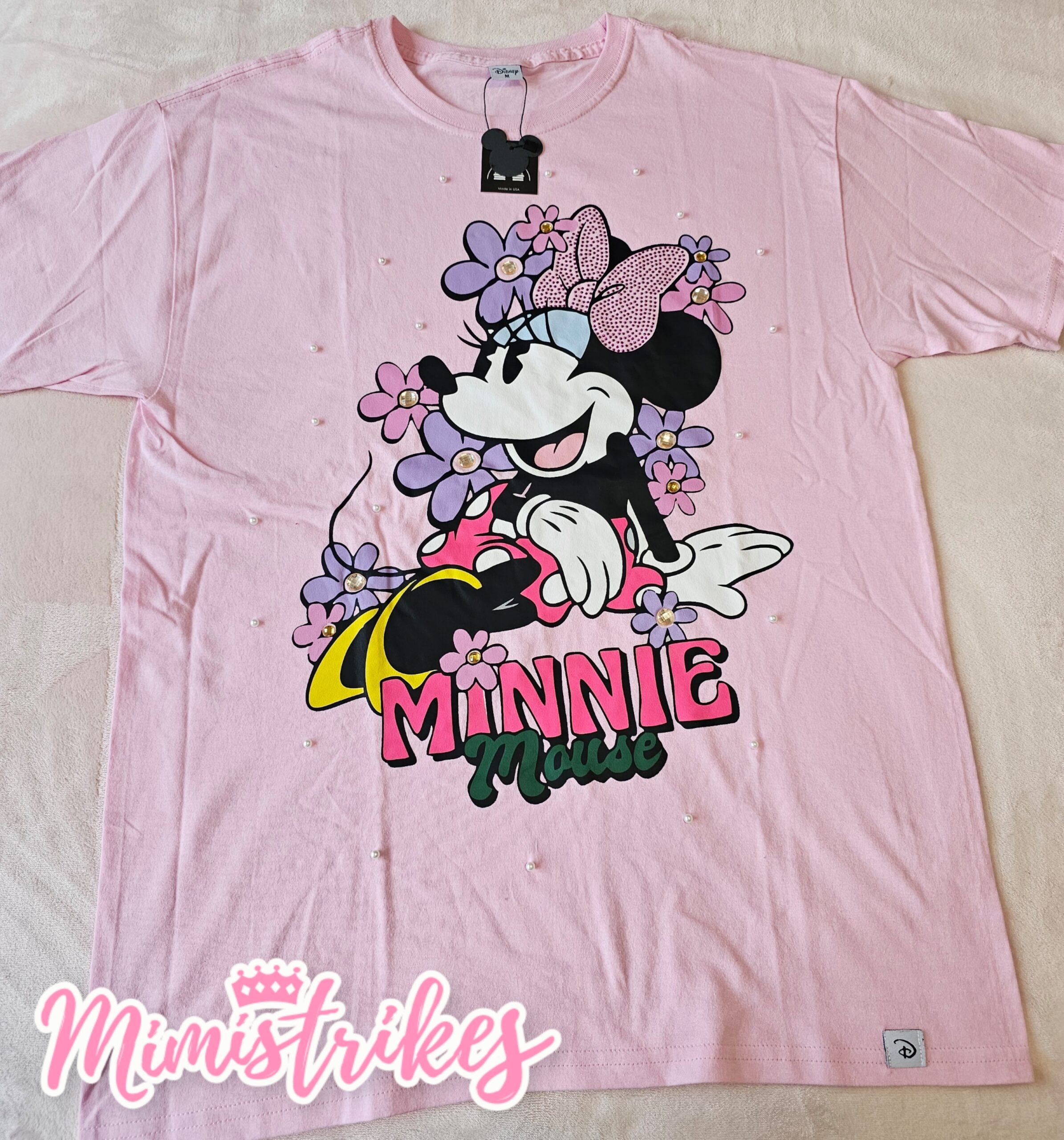 Playera Minnie con pedreria – Mimistrikes