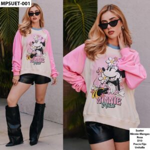 Sudadera Minnie con pedreria