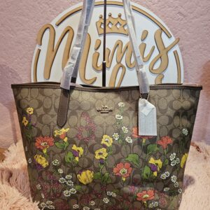 Coach City Tote flores