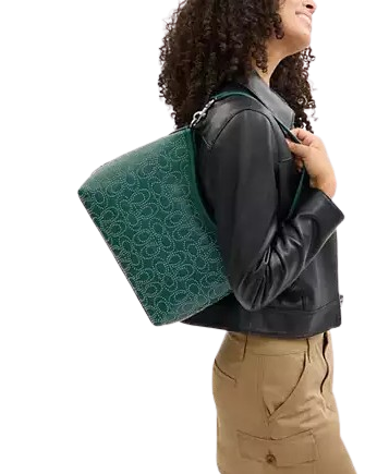 Coach Crossbody Laurel verde esmeralda - Imagen 5