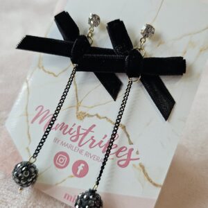 Aretes Moño terciopelo