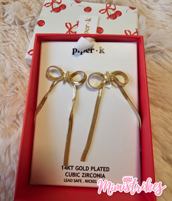 Aretes Moñito largos