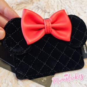 Tarjetero Minnie terciopelo