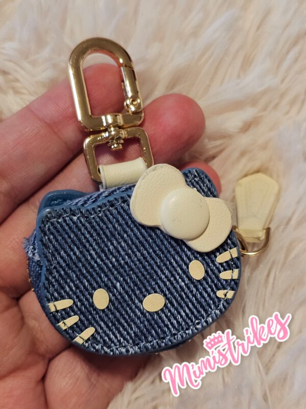 Llavero Hello kitty cabecita mezclilla