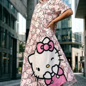 Maxivestido Hello Kitty unitalla