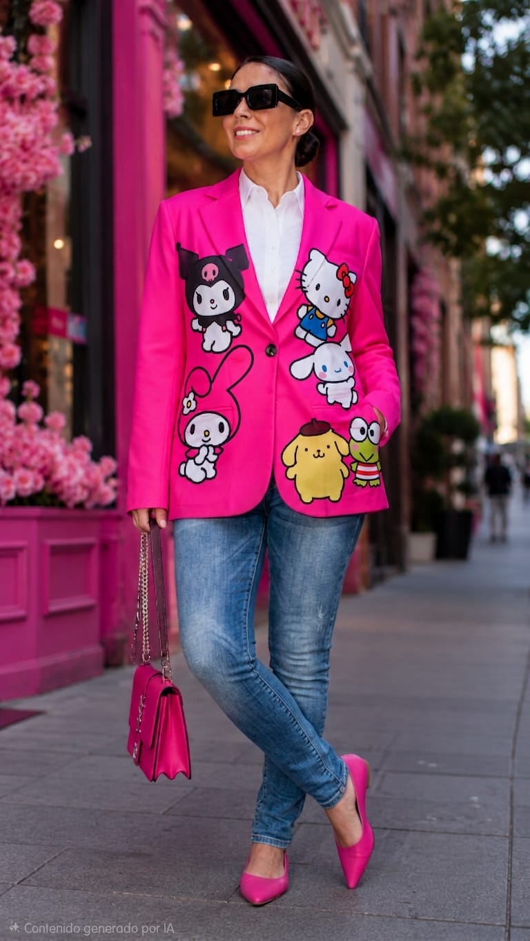 Blazer - Saco fiusha kitty unit
