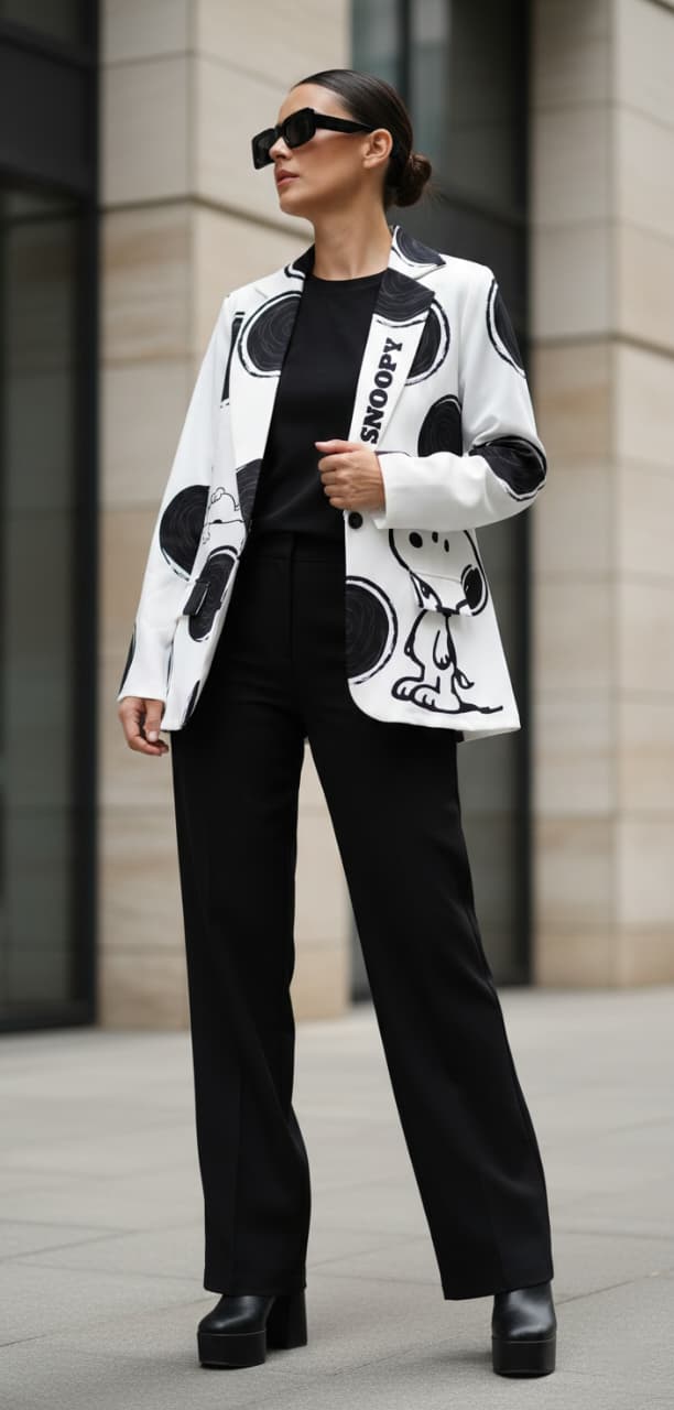 Blazer Snoopy bolitas - unitalla - Imagen 3