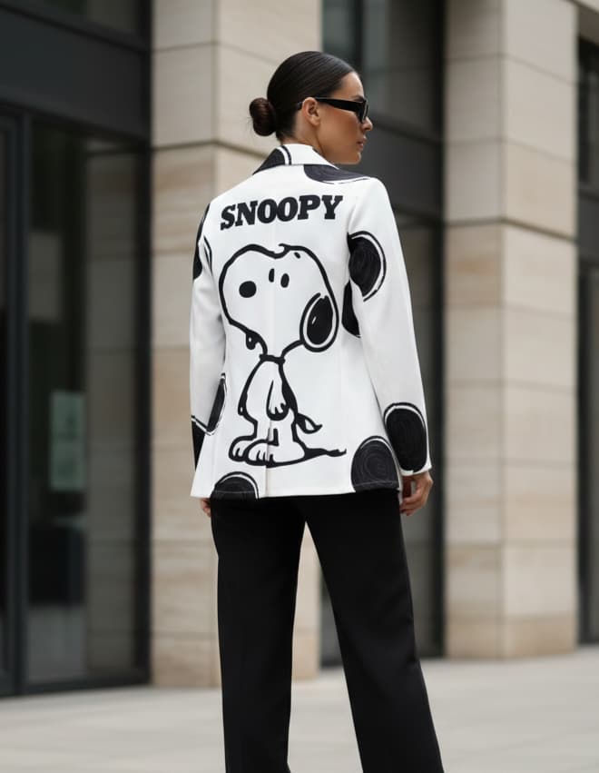 Blazer Snoopy bolitas - unitalla