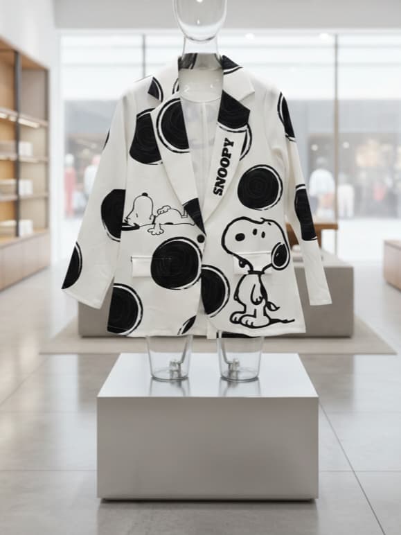 Blazer Snoopy bolitas - unitalla - Imagen 2