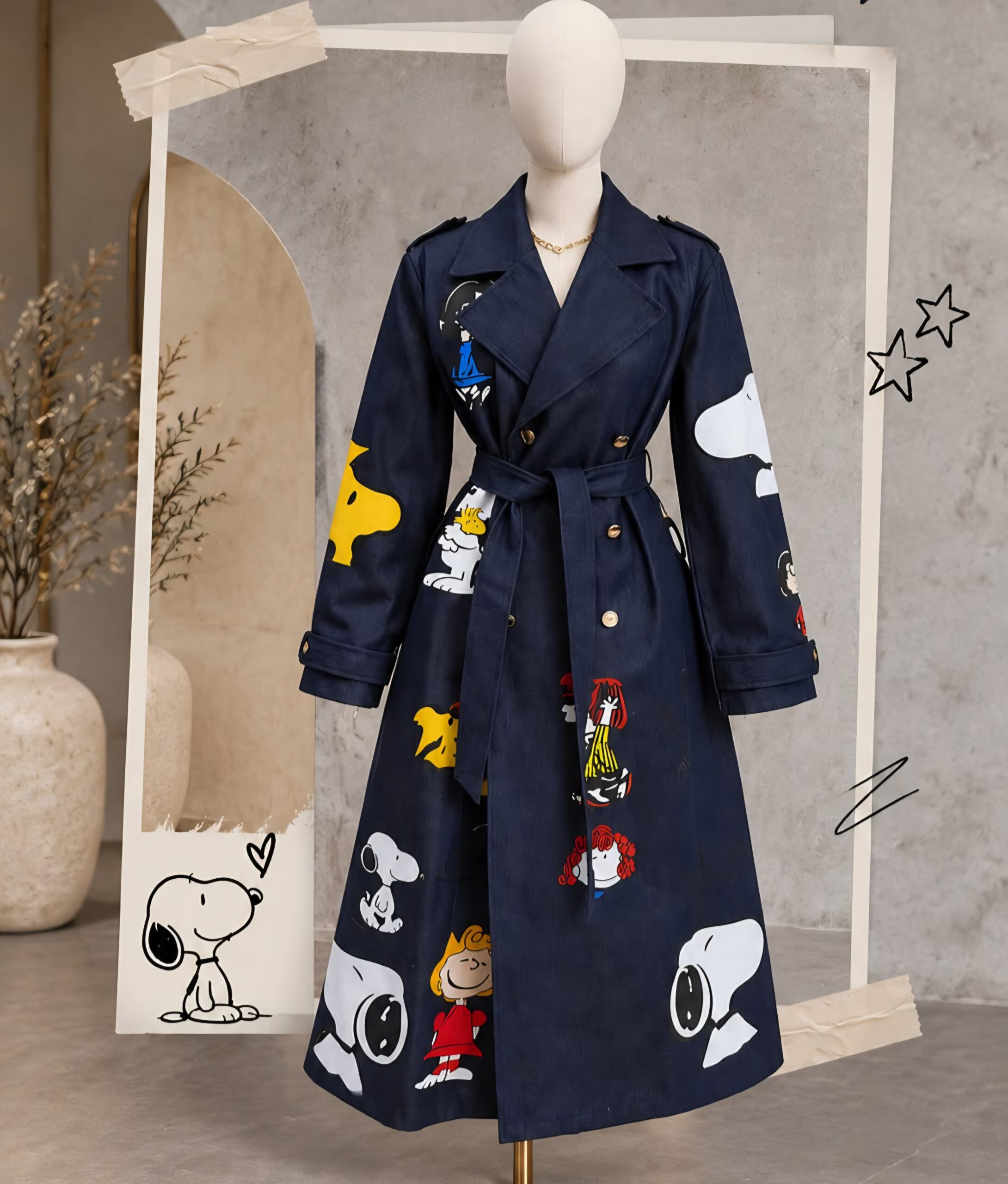 Gabardina Snoopy Denim unitalla - Imagen 4